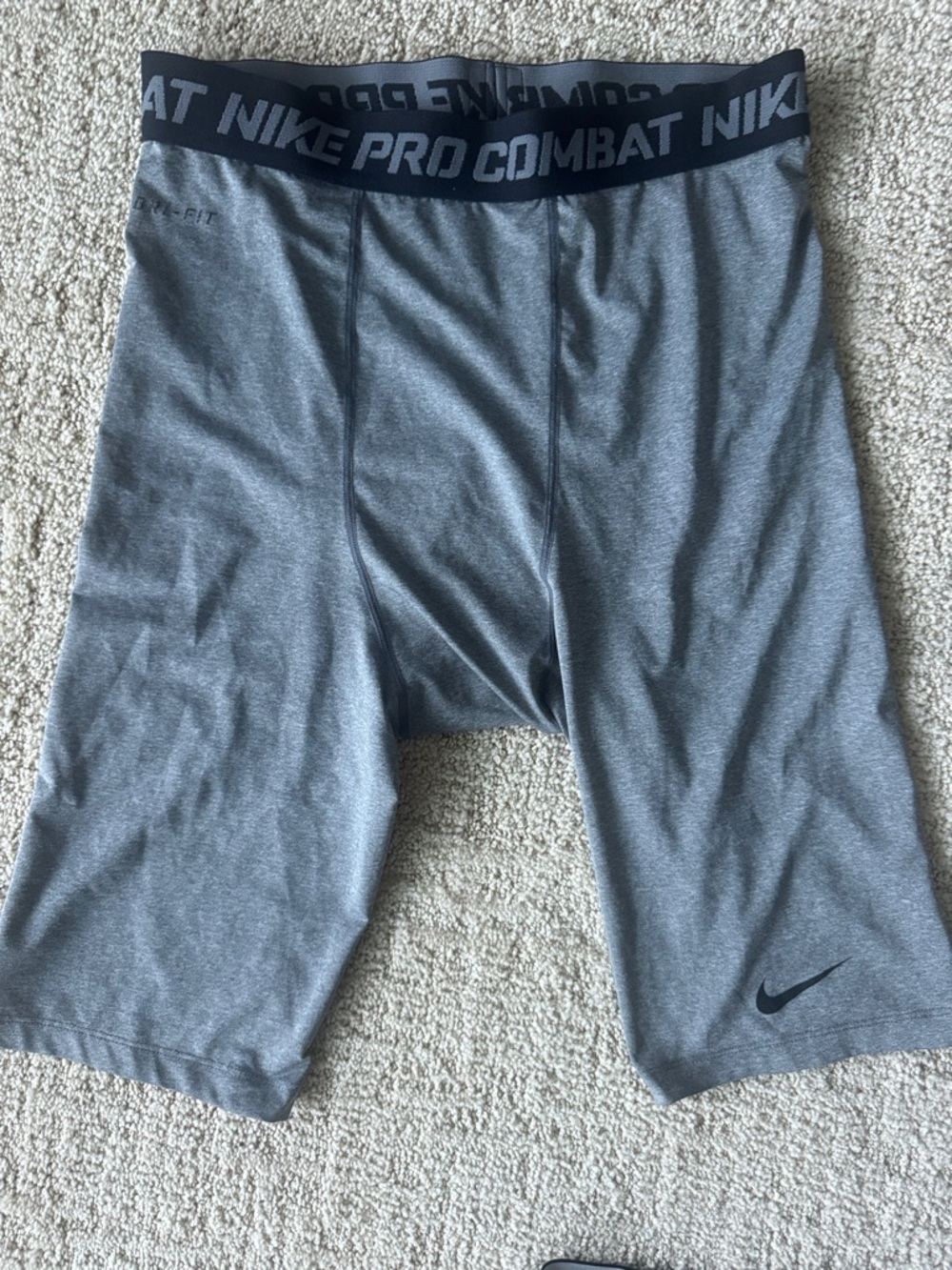Nike Gray Dri-FIT Compression Training Shorts
